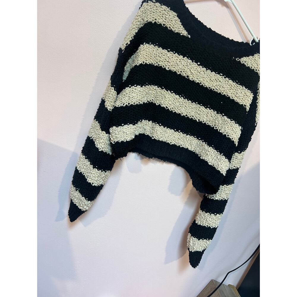 Altar'd State Striped Cropped Sweater *M* - Picture 2 of 3